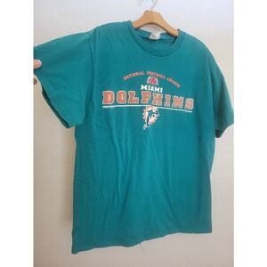 VNT Miami Dolphins Teal T Shirt Size LARGE